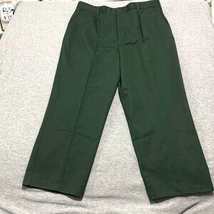 USDA Forest Service Pants Womens 22R (44x32) Green Pleated Work Outdoor